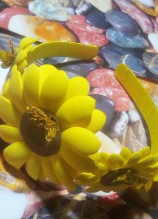 Обруч "подсолнухи".