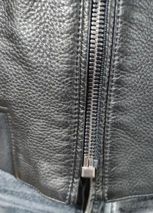Reiss брендовая куртка бомбер кожа цегейка.4 фото