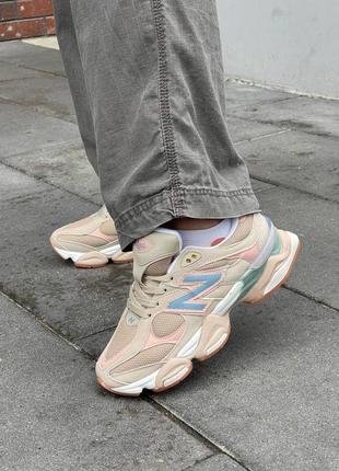 Жіночі кросівки nb 9060 ‘beige pink blue’2 фото