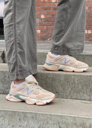 Жіночі кросівки nb 9060 ‘beige pink blue’4 фото