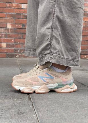 Жіночі кросівки nb 9060 ‘beige pink blue’5 фото