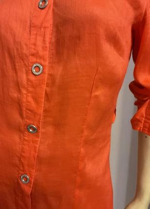 Коралловая туника - рамие- крапива/s/ brend passport