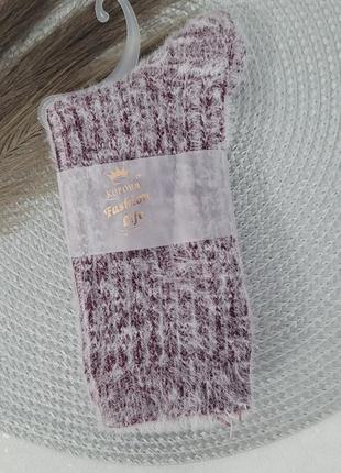 Женские теплые носки из шерсти альпаки5 фото