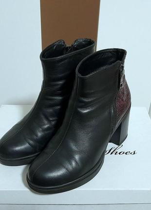 Ботинки кожаные утепленные soldi фрида а на молнии5 фото