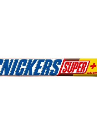 Шоколадний батончик snickers super 2+1 112,5 г (сникерс супер) 20шт/уп1 фото