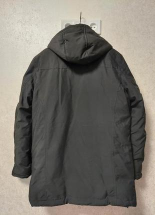 Подростковая добротная зимняя куртка парка (размер l)2 фото