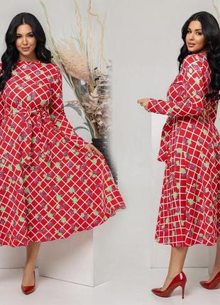 Жіноча сукня 74/16-1 плаття вільного крою  трикотаж (46-48; 50-52; 54-56; 58-60 великі розміри батал)2 фото