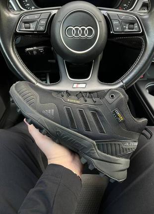 Зимние мужские кроссовки adidas terrex gore-tex cordura black fur