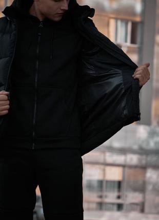 Зимняя брендовая куртка пуховик качественная до -25 nike найк7 фото