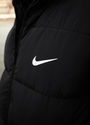 Зимняя брендовая куртка пуховик качественная до -25 nike найк5 фото