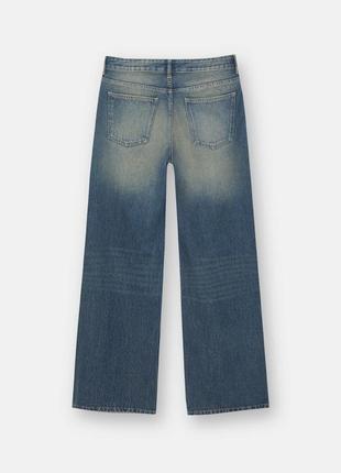 Широкие джинсы с эффектом поношенности pull &amp; bear 36853133 фото