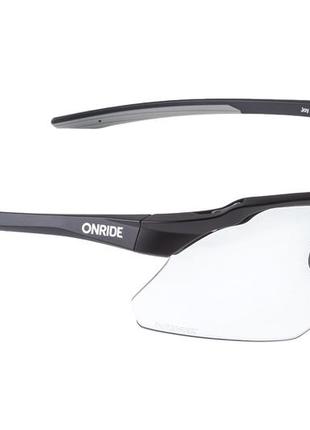 Окуляри onride joy матово чорні з лінзами photochromic clear to grey (84-25%)1 фото