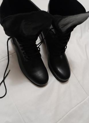 Ботинки кожаные