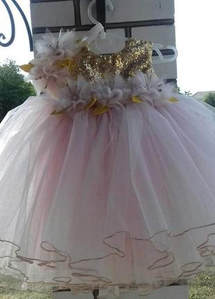 Платье на один год. фатиновое нарядное платье выпускное бальное на утренник2 фото