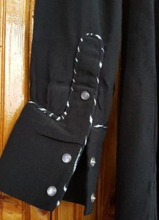 Платье рубашка миди h&m с перламутровыми кнопками.5 фото