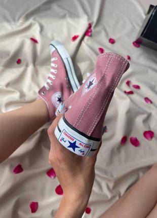 Кеди converse chuck taylor all star hi ‘pink’5 фото