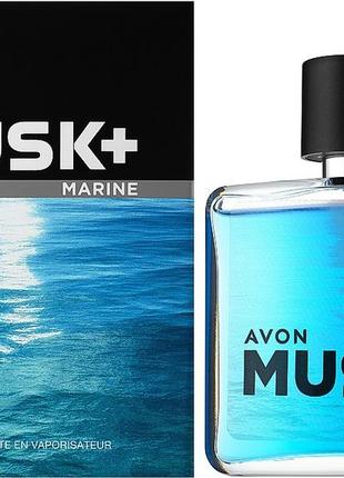 Мужская т/вода avon musk marine, 75мл