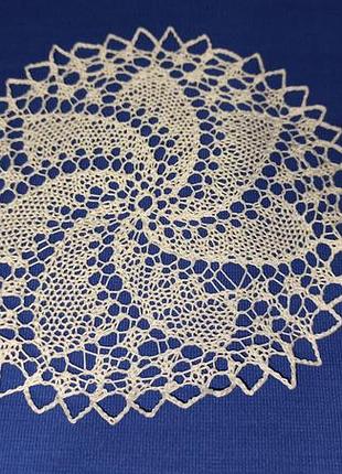 Рождественская салфетка снежинка подставка для праздничного стола