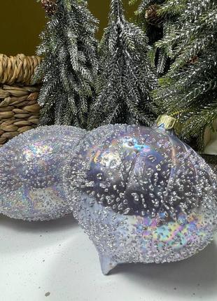 Новогодние елочные игрушки стекло