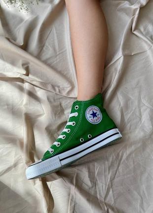 Кеди converse chuck taylor all star hi ‘green’2 фото