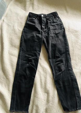 H&m черные джинсы мои на высокой посадке5 фото