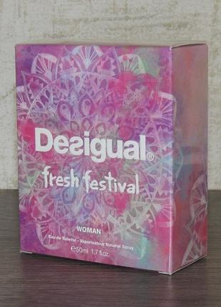 Desigual fresh festival 50 мл туалетная вода для женщин оригинал