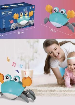 Музыкальная игрушка краб bambi qc-3y на батарейках