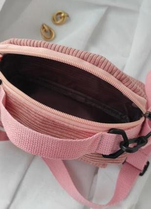 Кавайна сумочка месенджер з вишивкою медведя вельветова сумка через плече клатч портфель тоут аніме у корейському стилі бежева рожева коричнева чорна10 фото