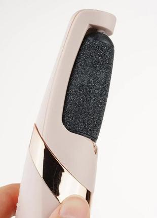 Электрическая пемза для ног, с 2 роликами, flawless pedi / аккумуляторный аппарат для педикюра