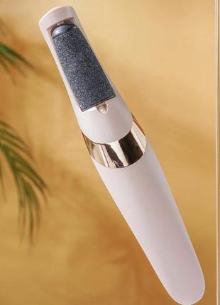 Электрическая пемза для ног, с 2 роликами, flawless pedi / аккумуляторный аппарат для педикюра