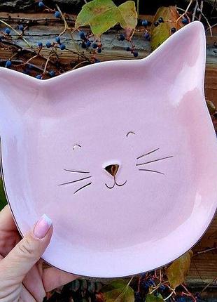 Тарілка бонади кіт рожева 19 см 945-340 (945-340)