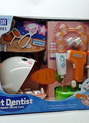 Игровой набор shantou стоматолог "pet dentist" зайка 8083