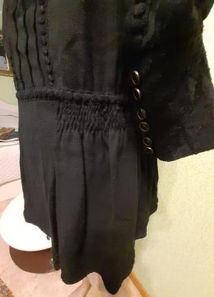 Черное платье с заниженой талией7 фото