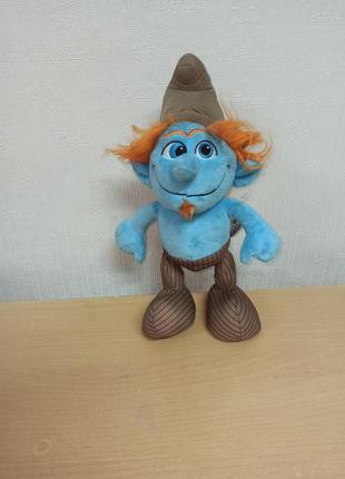 М'який смурфик hackus the smurfs 11” plush toy jakks pacific