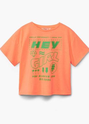 Яскрава футболка на дівчинку mango