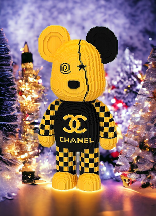 Конструктор magic blocks в виде мишки bearbrick, лезвия, lego, chanel