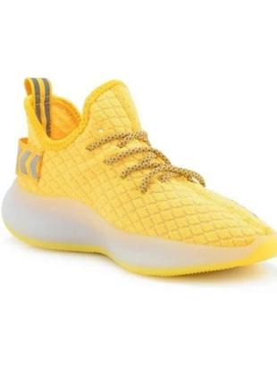 Жовті кросівки з текстилю4 фото