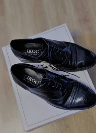 Кожанные классические туфли от компании ikos1 фото