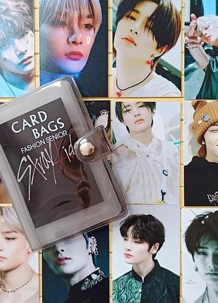 Картки ян чон ин yang jeong-in stray kids + силіконовий картхолдер