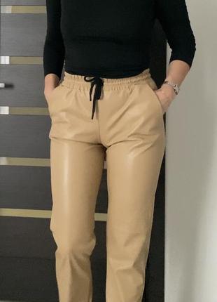 Турецькі теплі шкіряні штани