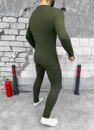 Мужская плотная термобелье с патриотическим принтом "штурмовик" / теплосберегающий костюм на байке кофта +3 фото