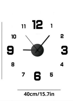 Креативний настінний годинник "зроби сам", стильний настінний 3d годинник5 фото