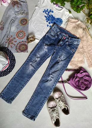 Модные рваные джинсы 👟💖🌺1 фото