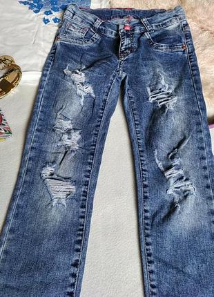 Модные рваные джинсы 👟💖🌺2 фото