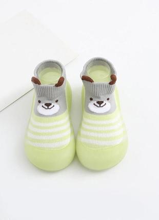 Тапочки-носки на силиконовой подошве для детей - 20-27 (11-16) см)7 фото