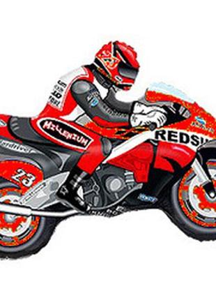 Фольгированный шар мотогонщик 68х80 см (flexmetal) 2252