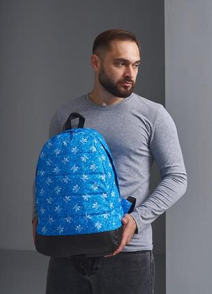 Рюкзак + сумка через плечо adidas синий комплект мужской адидас городской спортивный портфель + барсетка5 фото