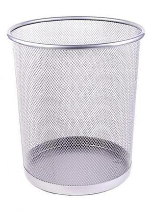 Корзина металлическая сетчатая 5003, серебро 23*27*19см knz