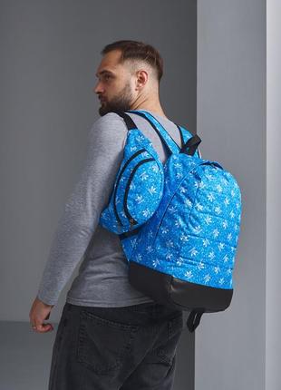 Рюкзак городской спортивный + бананка adidas синий комплект адидас портфель мужской сумка поясная через плечо3 фото