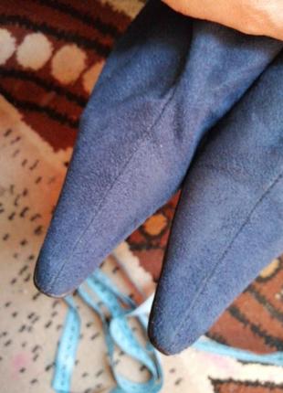 Ботфорты сапоги темно синие 38р8 фото